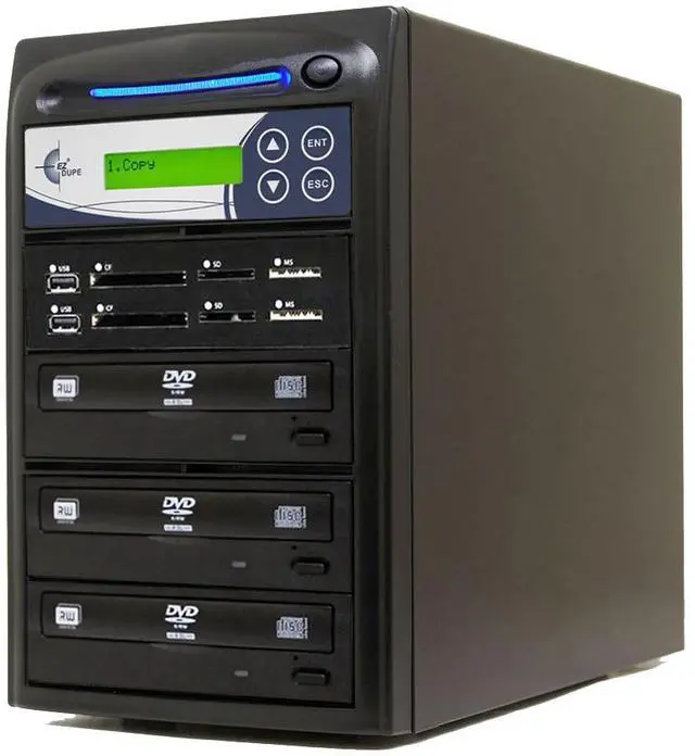 Main image of EZ DUPE 1 to 2 Media Mirror Plus DVD Duplicator - Flash (SD / CF / MS / MMC / USB) & Disc (DVD / CD) to 1 Media / 2 Disc Copy Copier Multimedia Backup (M1002-SSP)