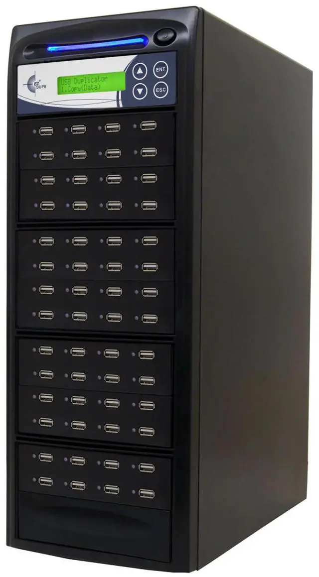 Main image of EZ DUPE 1 to 55 USB Pantera Duplicator - 2GB/Min - Multiple USB flash media thumb drive Standalone Copier & DoD Compliant Eraser/Sanitizer - at copy speed up to 35mb/Sec (U55-SSPX8)