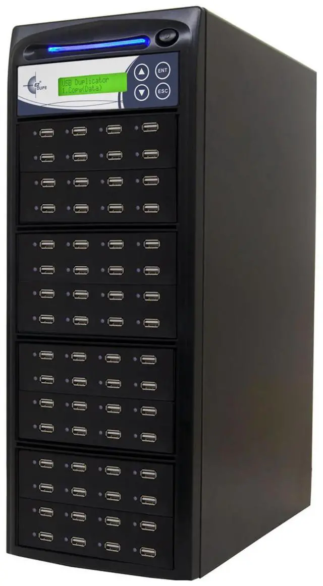 Main image of EZ DUPE 1 to 63 USB Pantera Duplicator - 2GB/Min - Multiple USB flash media thumb drive Standalone Copier & DoD Compliant Eraser/Sanitizer - at copy speed up to 35mb/Sec (U63-SSPX8)