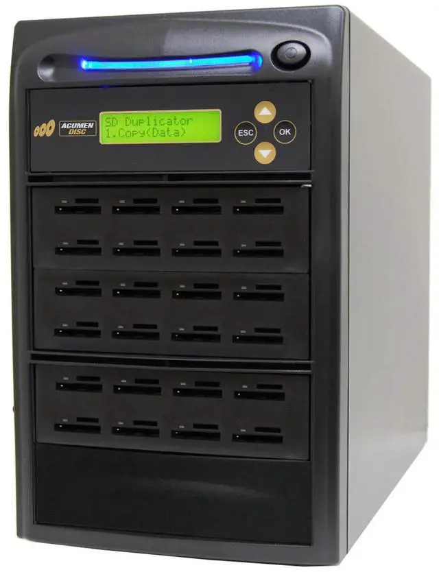 Main image of Acumen Disc 1:23 SD 3.0 Elite Duplicator & DOD Eraser - 6GB/Min AD23-SDC100 | Standalone Secure Digital & MicroSD TF SDHC SDXC Micro Flash Drive Memory Card Cloner - Sanitizer & Copy at 100MB/Sec