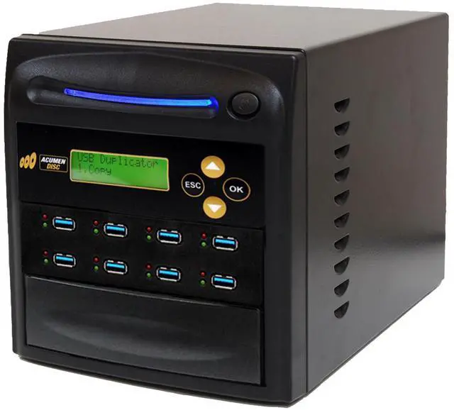 Main image of Acumen Disc 1 to 7 USB 3.0 Duplicator & DOD Eraser - 6GB/Min AD07-USB100 | Standalone Type-A Flash Media Copier & Sanitizer - Clone Copy Erase 2.0/3.0/3.1 Key Dongle/Thumb Drive Memory at 100MB/sec