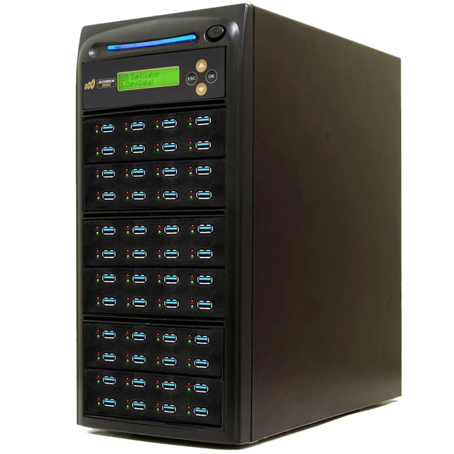 Main image of EZ DUPE 1 to 47 USB 3.0/3.1 Duplicator & DOD Eraser - 6GB/Min U47-SSPX100 | Standalone Copier & Sanitizer - Multiple Type-A USB Flash Media Thumb Drive -Storage Cloner at Copy Speed up to 100MB/Sec