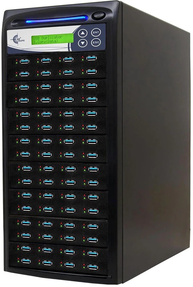 Main image of EZ DUPE 1 to 63 USB 3.0/3.1 Duplicator & DOD Eraser - 6GB/Min U63-SSPX100 | Standalone Copier & Sanitizer - Multiple Type-A USB Flash Media Thumb Drive -Storage Cloner at Copy Speed up to 100MB/Sec