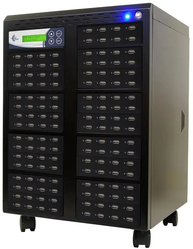 Main image of EZ DUPE 1 to 135 USB 3.0/3.1 Duplicator & DOD Eraser - 6GB/Min U135-SSPX100 | Standalone Copier & Sanitizer - Multiple Type-A USB Flash Media Thumb Drive -Storage Cloner at Copy Speed up to 100MB/Sec