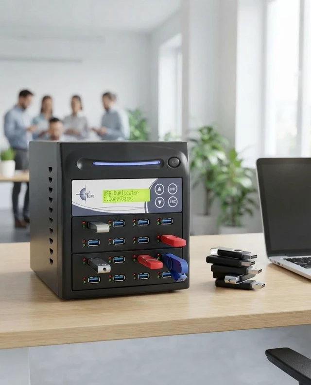 Alt view image 4 of 6 - EZ DUPE 1 to 15 USB Pantera 3.0 Duplicator & DOD Eraser - 9GB/Min U15-SSPX150 | Standalone Copier & Eraser - Multiple Type-A USB Flash Media Thumb Drive -Storage Cloner at Copy Speed up to 150MB/Sec
