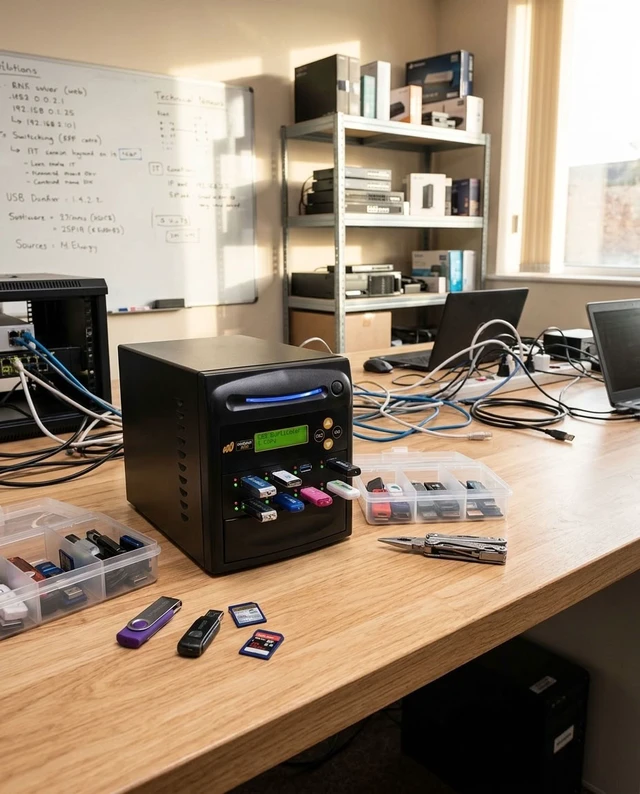Alt view image 4 of 5 - Acumen Disc 1 to 7 USB Duplicator - 2GB/Min - Multiple Standard-A Flash Media Memory Card Copier & Sanitizer (DOD Compliant) System - 2.0/3.0 Digital Key Dongle/Thumb Drive Storage 35MB/Sec (AD07-USB)