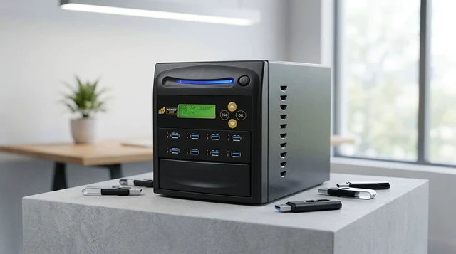 Alt view image 5 of 6 - 1 to 7 USB 3.1/3.2 Duplicator & Eraser - 9GB/Min AD07-USB150 | Standalone Type-A Flash Memory Card Copier & DoD Sanitizer - Clone Copy 2.0/3.0/3.1 Key Dongle/Thumb Drive Media at 150MB/sec