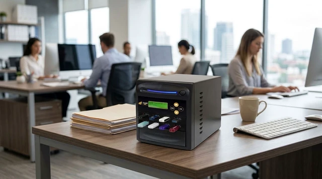 Alt view image 4 of 6 - 1 to 7 USB 3.1/3.2 Duplicator & Eraser - 9GB/Min AD07-USB150 | Standalone Type-A Flash Memory Card Copier & DoD Sanitizer - Clone Copy 2.0/3.0/3.1 Key Dongle/Thumb Drive Media at 150MB/sec