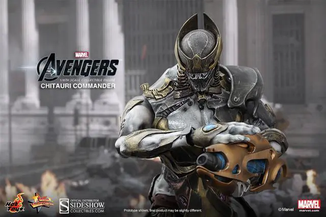 Alt view image 3 of 17 - Marvel's Avengers 1:6 Hot Toys Collectible Figure:  Chitauri Commander
