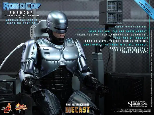 Alt view image 3 of 10 - RoboCop 1:6 Movie Masterpiece Figure with Docking Station
