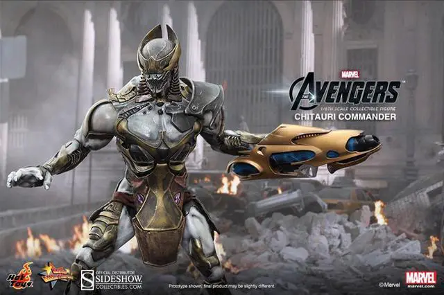 Alt view image 9 of 17 - Marvel's Avengers 1:6 Hot Toys Collectible Figure:  Chitauri Commander