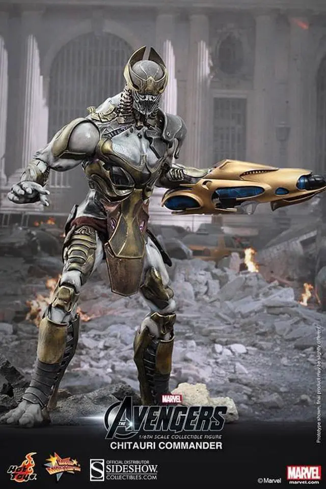 Alt view image 8 of 17 - Marvel's Avengers 1:6 Hot Toys Collectible Figure:  Chitauri Commander