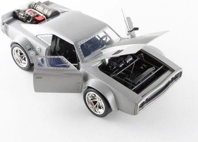 Alt view image 6 of 9 - Dom's Dodge Ice Charger "Fast & Furious" F8 Movie 1/24 Diecast Model Car by Jada