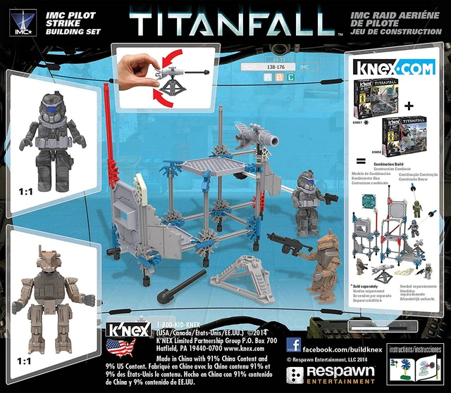 Alt view image 6 of 6 - K'NEX Titanfall IMC Pilot Strike Building Set