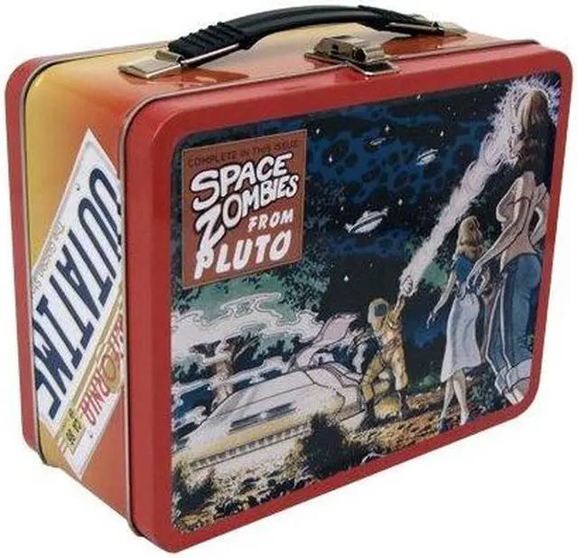 Alt view image 3 of 5 - Back to the Future Outatime Retro Style Tin Tote Lunch Box
