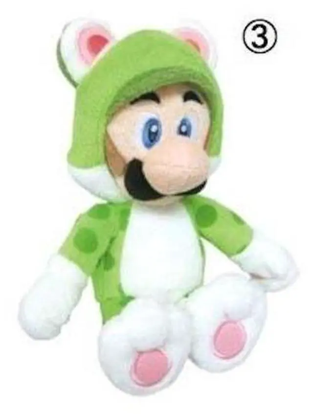 Alt view image 3 of 3 - Super Mario Bros. Cat Luigi 10-Inch Plush
