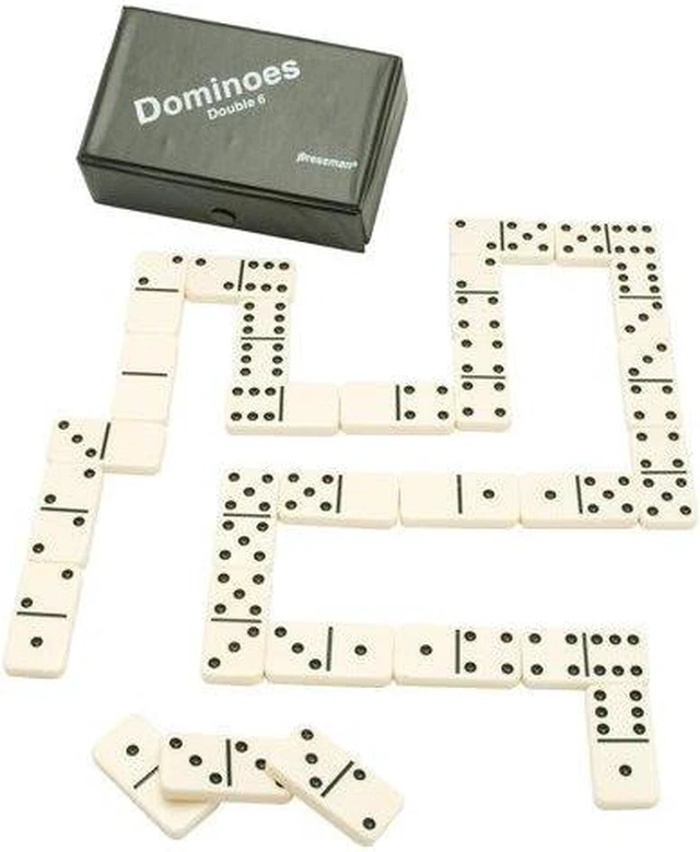 Main image of Games - Pressman Toy - Dominoes: Double Six Urea Tournament Dominoes New 3215-12