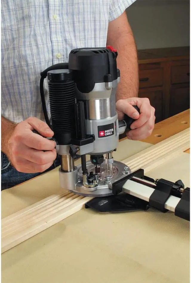 Alt view image 7 of 10 - Porter-Cable 895PK 2 1/4 Peak HP Multi-Base Router Kit with Router Table Height Adjuster