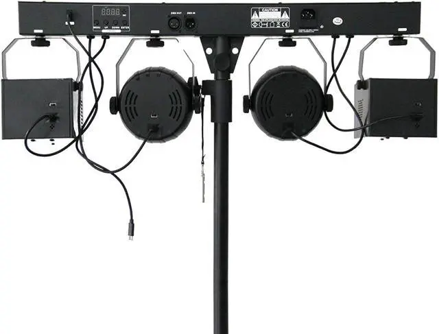 Alt view image 3 of 7 - LED DJ Lighting Set, RGB Party Bar Package Sound Activated Stage Lighting System, DMX & Remote Control, Portable Gig Bars Lighting Kit with Stand and Bag