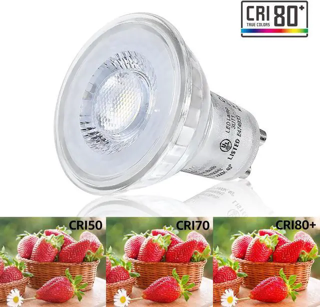 Alt view image 2 of 7 - Dimmable LED GU10 Spot Light Bulb, 5.3W (50W equivalent), 3000K Warm White, 380 Lumens, UL and Energy Star Certified, Pack of 6 5000K