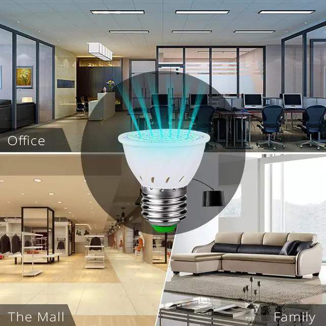 Alt view image 4 of 7 - UVC germicidal lamp disinfection LED bulbs virus-killing cross-border explosion lamps E27 110V