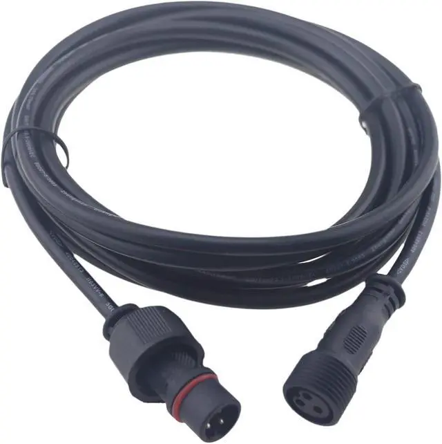 Alt view image 2 of 6 - 1Pack 3M 9.84ft 3 Pin Extension Cable Wire Waterproof with Male and Female Connectors 0.75mm² for Car, Truck, Boat,Indoor/Outdoor LED Pixel Strip String Light