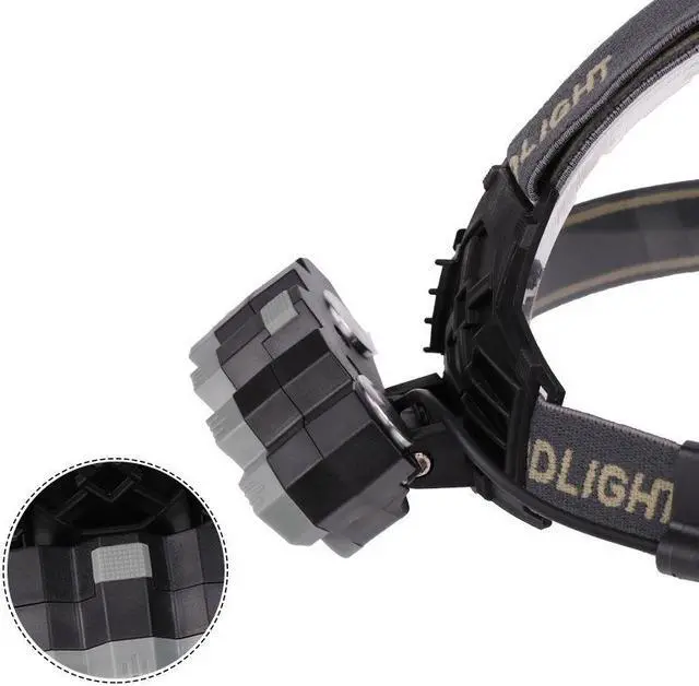 Alt view image 3 of 6 - 10W T6+XPE+COB LED HeadLight Lamp USB Headlamps