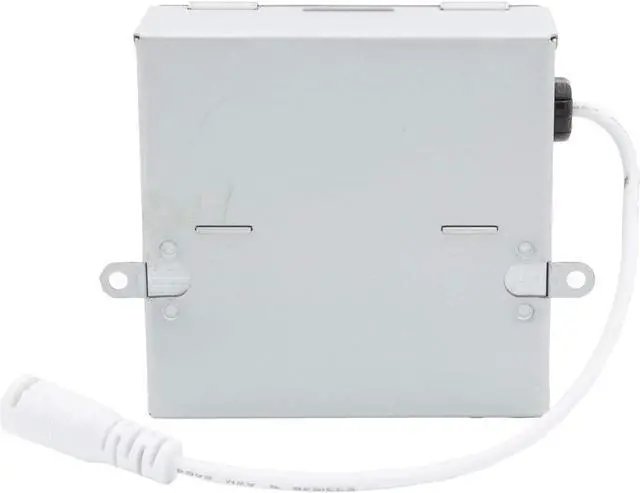 Alt view image 4 of 6 - OmaiLighting 8 in. Slim Round LED Downlight, Flat Panel Light Fixture, Dimmable Recessed Canless IC Rated, 1250 Lumens, Daylight 5000K, 18 Watt, Junction Box Included