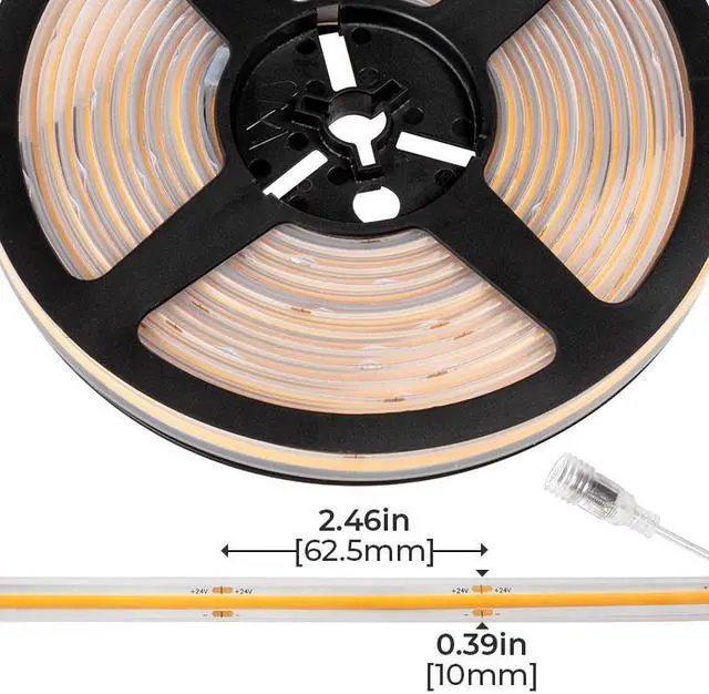 Alt view image 3 of 7 - OmaiLighting 5m White COB LED Strip Light - COB Series LED Tape Light - High CRI - 24V - IP65