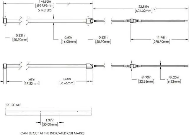 Alt view image 6 of 6 - OmaiLighting LED Neon Strip Light - 5m Top Bend Neon Flex - 24V - IP65 Blue