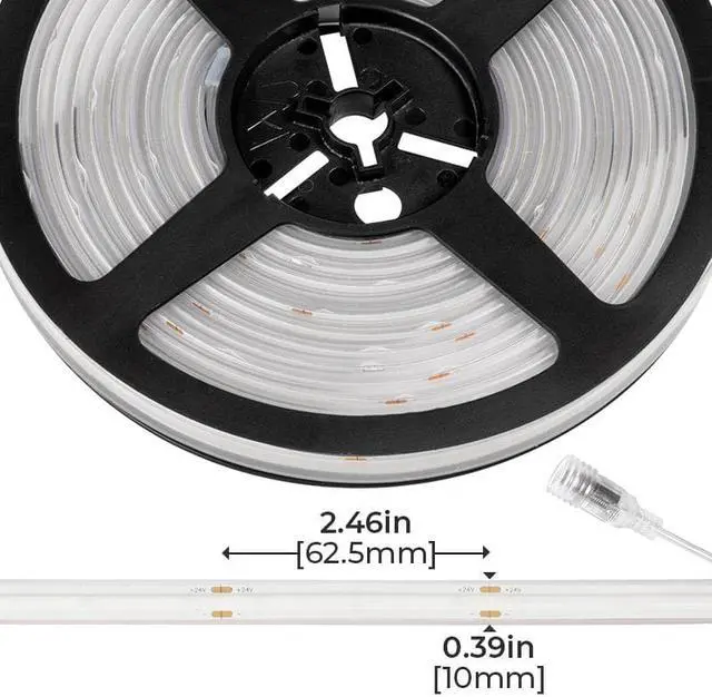 Alt view image 2 of 7 - OmaiLighting 5m Single Color COB LED Strip Light - COB Series LED Tape Light - 24V - IP20