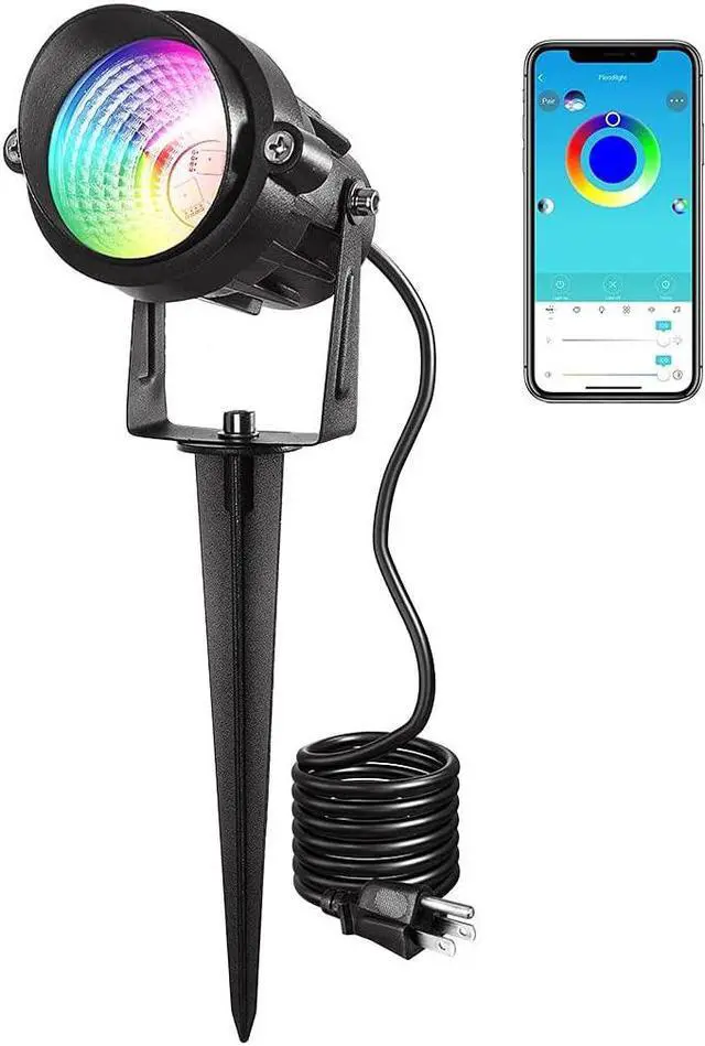 Main image of OmaiLighting Landscape Lights Outdoor,Color Change Led Stage Landscape Lighting,RGB Bluetooth Smart Floodlights APP Control,16 Million Colors Spotlight Flood Lamp for Garden Yard Tree Decoration