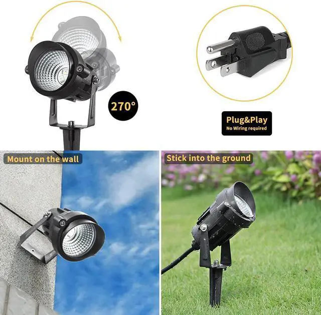 Alt view image 2 of 7 - OmaiLighting 4 pack Landscape Lights Outdoor, Color Change Led Stage Landscape Lighting,RGB Bluetooth Smart Floodlights APP Control,16 Million Colors Spotlight Flood Lamp for Garden Yard