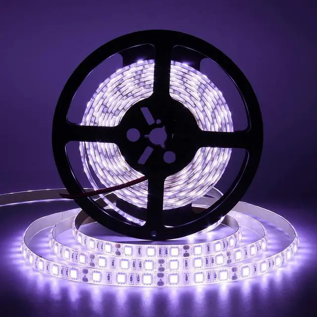 Alt view image 2 of 7 - OmaiLighting LED Light Strip, 16.4ft/5M SMD 5050 60Leds/M Cool White Waterproof Led Flexible Flash 300 LEDs Rope Lights