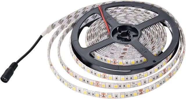 Alt view image 5 of 7 - OmaiLighting LED Light Strip, 16.4ft/5M SMD 5050 60Leds/M Cool White Waterproof Led Flexible Flash 300 LEDs Rope Lights