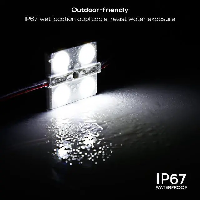 Alt view image 4 of 7 - LED Interior Light Kit for Auto Vehicle, 48 LEDs, Wet Location Applicable, 5000K Daylight White, UL-listed Lighting Kit for Van, Boat, Truck, Caravan, Sprinter, LWB, Dome Roof Ceiling Lights