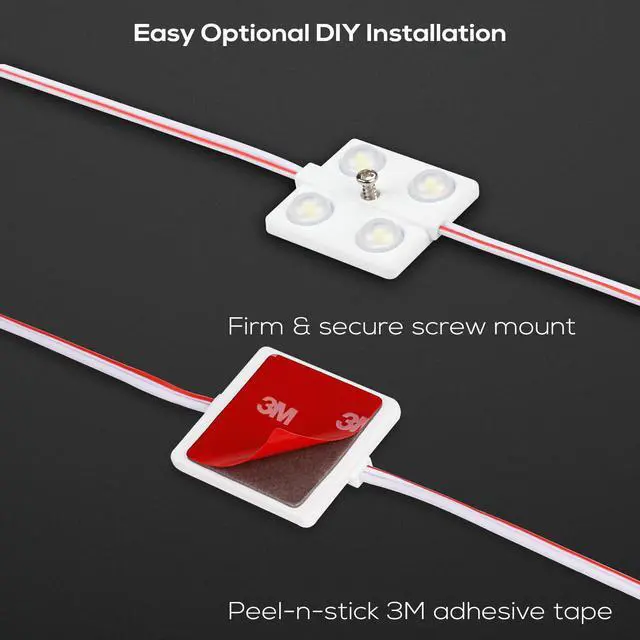 Alt view image 2 of 7 - LED Interior Light Kit for Auto Vehicle, 48 LEDs, Wet Location Applicable, 5000K Daylight White, UL-listed Lighting Kit for Van, Boat, Truck, Caravan, Sprinter, LWB, Dome Roof Ceiling Lights