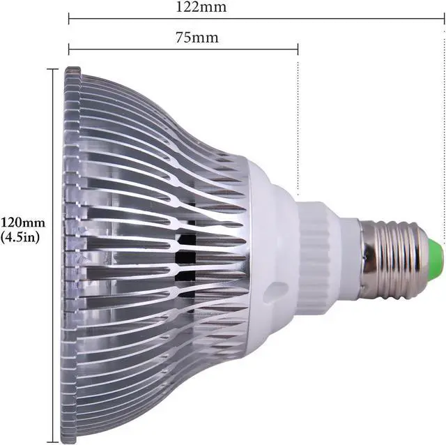 Alt view image 5 of 6 - OmaiLighting LED Aquarium Light Bulb, Blue White, 23w Class