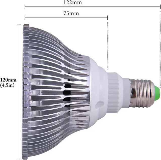Alt view image 7 of 7 - OmaiLighting 12W Blue and White LED Grow Light Bulb for Reef and Freshwater Aquarium
