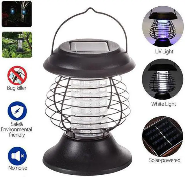 Main image of OmaiLighting Solar Fly Trap Light Mosquito Killer Lamp Insect Bug Zapper UV Lamp Outdoor Light For Patios Gardens Camping Tents