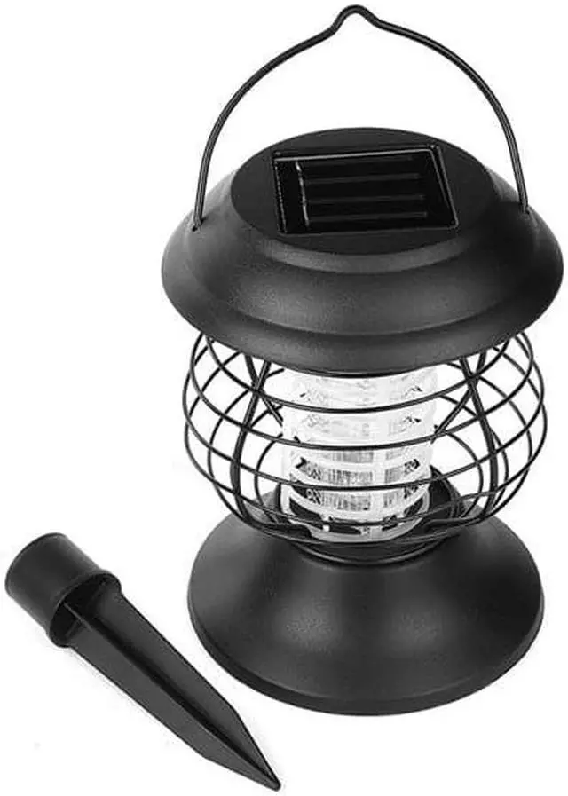 Alt view image 4 of 7 - OmaiLighting Solar Fly Trap Light Mosquito Killer Lamp Insect Bug Zapper UV Lamp Outdoor Light For Patios Gardens Camping Tents