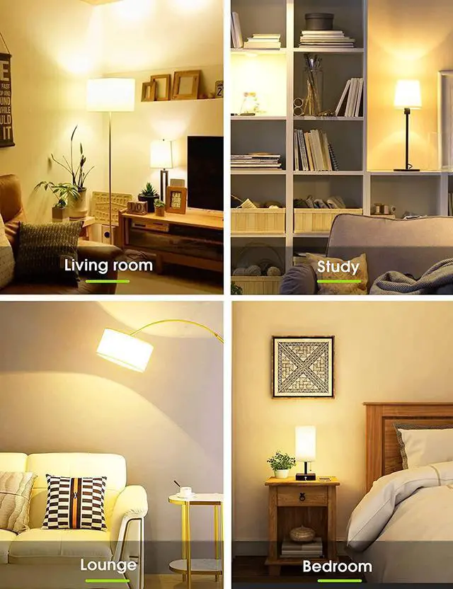 Alt view image 6 of 7 - LED 3-Way A21 Light Bulbs, Bedside Lamp Bulbs, Energy Star & UL-Listed, 3000K Soft White,  50/100/150W Equivalent, Dimmable E27 Base LED Light Bulb for Floor Lamp, Table Lamp, Desk Lamps, Pack of 2