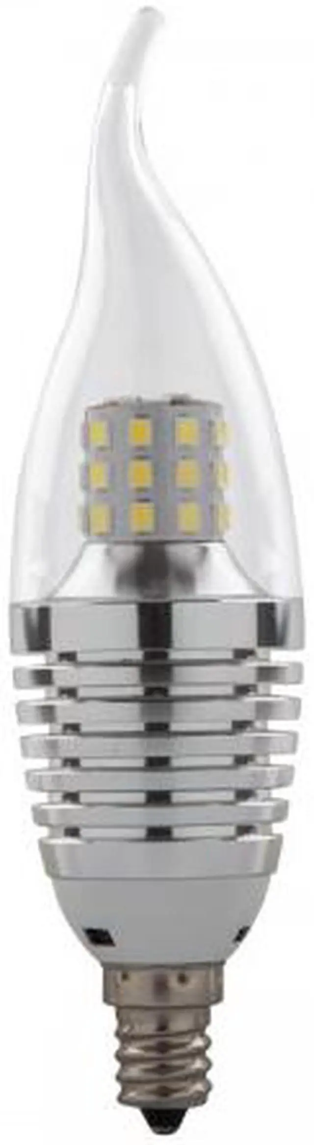 Main image of 6-Pack Warm White LED Candelabra Bulb Dimmable 6w for 40 - 60w Replacement Candelabra Base E12 Candelabra LED Light Bulbs