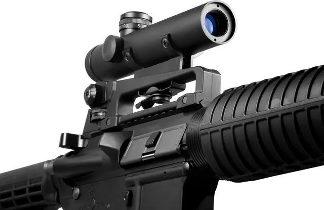 Alt view image 4 of 12 - Barska 4x20 M-16 Carry Handle/ Electro Sight Scope