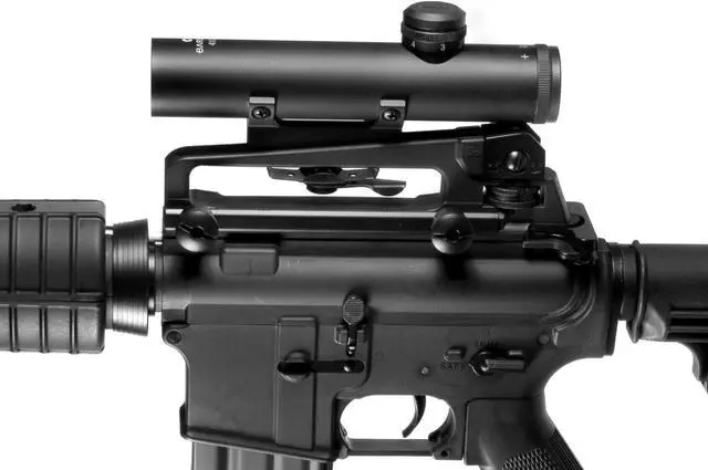 Alt view image 5 of 12 - Barska 4x20 M-16 Carry Handle/ Electro Sight Scope
