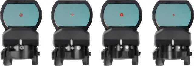 Alt view image 6 of 18 - Barska Electro Sight Multi Reticle Red Dot Sight, Black w/7-Position Rheostat AC10632