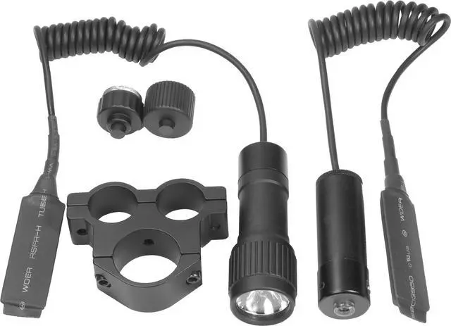 Alt view image 2 of 7 - Barska AU11005 Tactical Red Laser Sight System with Flashlight and Mount