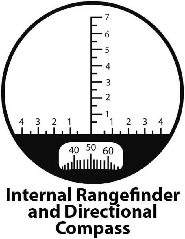 Alt view image 3 of 9 - BARSKA AB10798 Waterproof Marine Binoculars w/Built-In Rangefinding Reticle