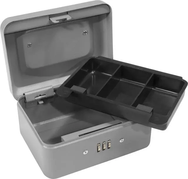 Alt view image 8 of 16 - 6 Inch Gray Combination Lock Box