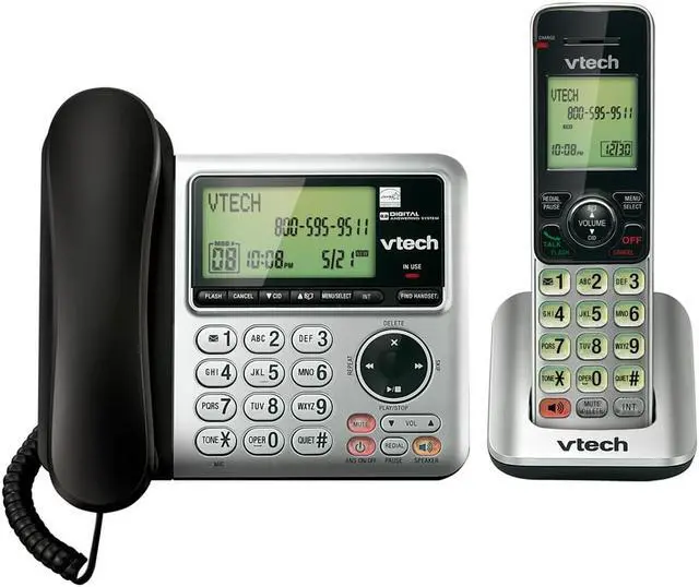 Alt view image 7 of 10 - Vtech Corded/Cordless CID/ITAD